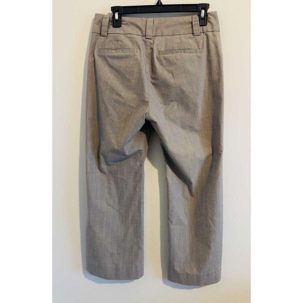Gap Curvy Ankle Pants Tan Textured Trousers Women Size 8 ANK - Picture 2 of 8